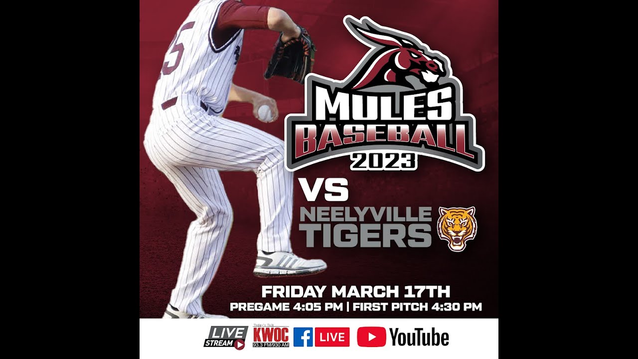 Poplar Bluff Mules Baseball Hosts Neelyville Tigers