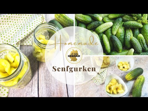 Senfgurken - German Mustard Cucumbers - Easy homemade pickles & Michelangelo pot & pans set review | German Recipes by All Tastes German