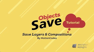 Save Objects for After Effects Tutorial