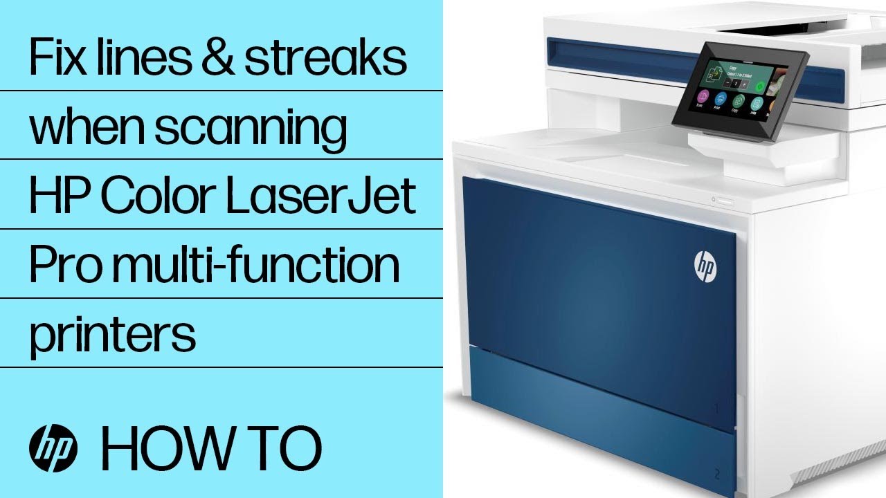 How to fix lines & streaks in scans | HP Color LaserJet Pro multi-function printers