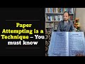 Points to be kept in view while attempting paper