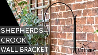 Shepherds Crook" Hanging Basket Wall Bracket