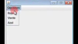 11.- Interfaz gráfica Java- Menú con opciones, con eventos (JMenuBar, JMenu y JMenuItem).