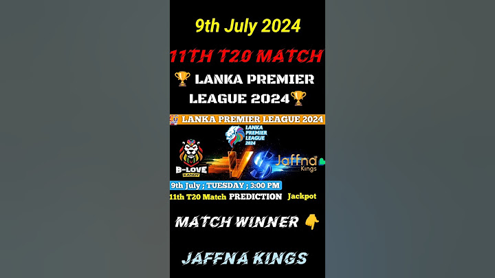Jaffna Kings vs B LOVE KANDY | 9th July 2024 | 11th T20 Match | #shorts #jackpotmatch #lpl