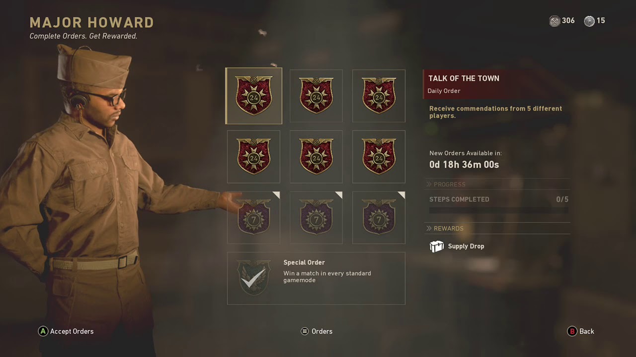 Glitched daily contracts Call of Duty®: WWII