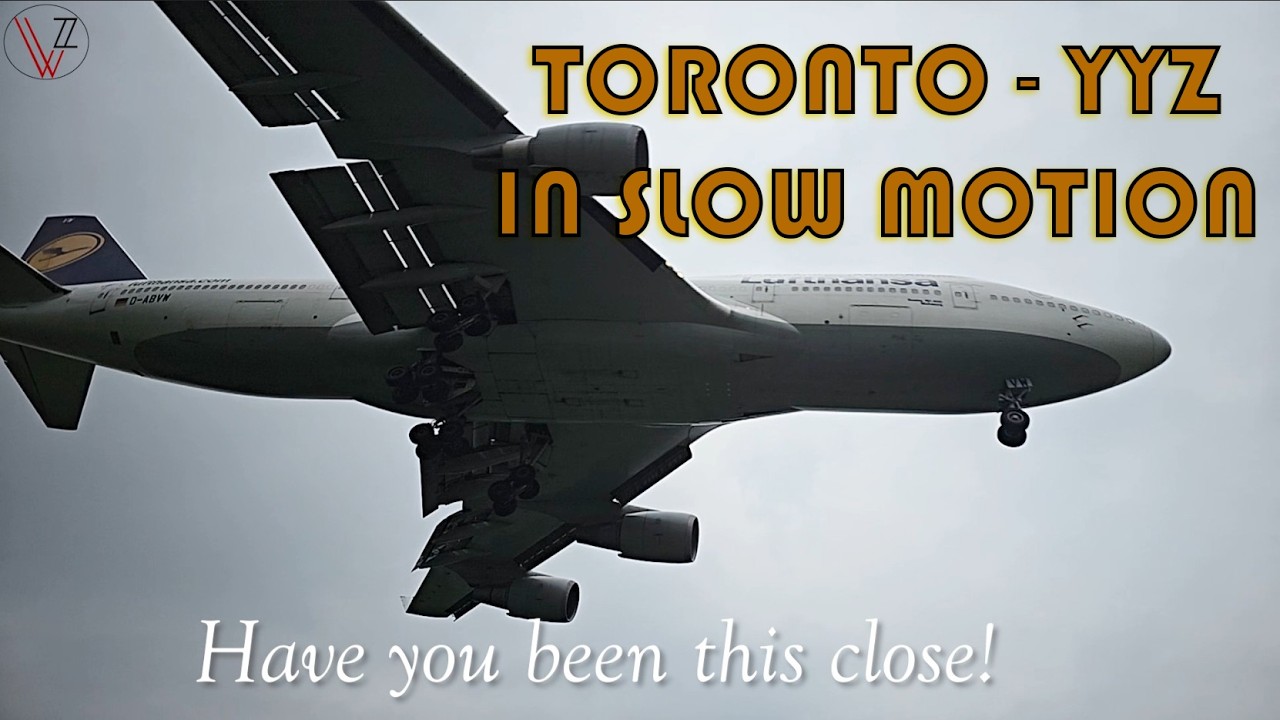 YYZ Slow Motion Overhead Pass, Have you been this close!
