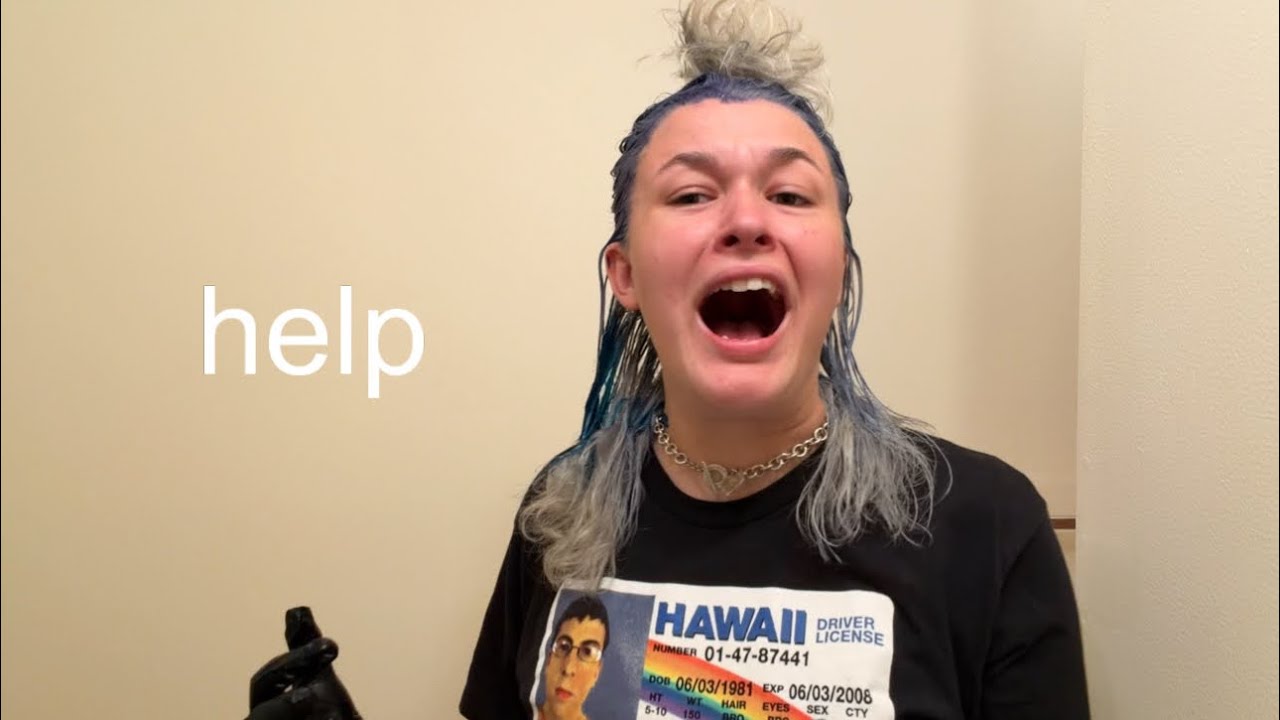 dying my hair blue