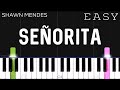 Señorita - Shawn Mendes, Camila Cabello | EASY Piano Tutorial