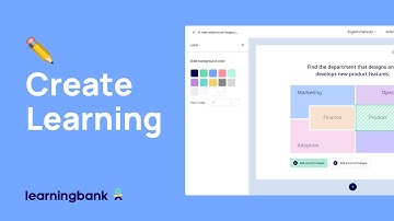 Create learning with Learningbank