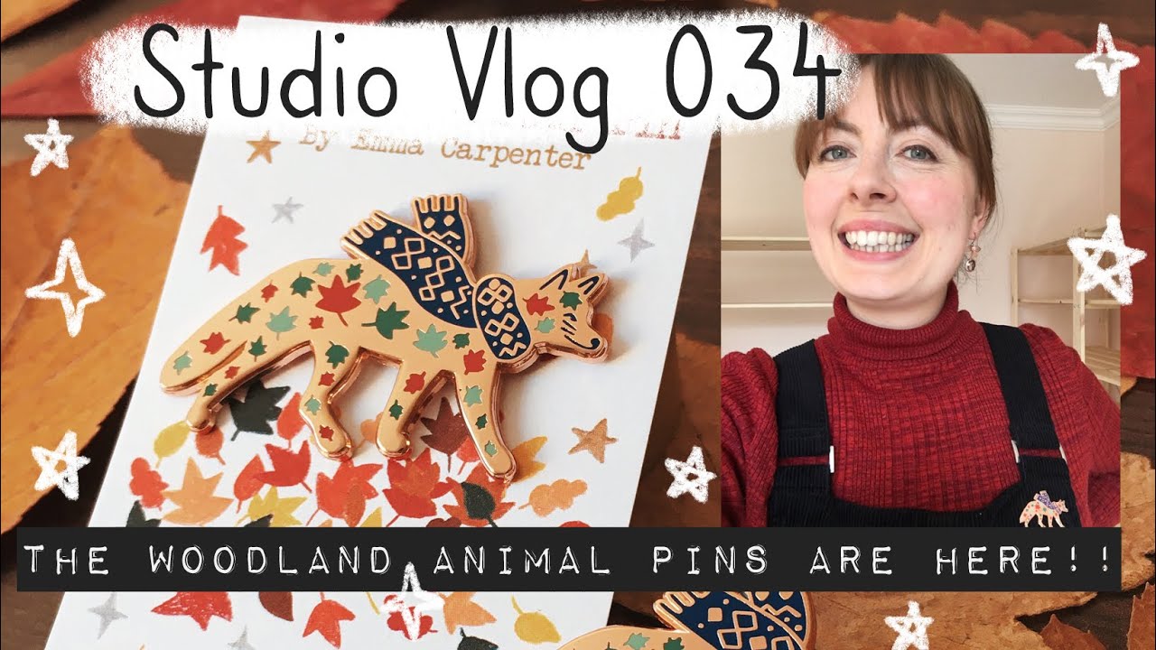 Studio Vlog 034 ⭐ a good week ~ new enamel pins, Ikea shelves + tiny