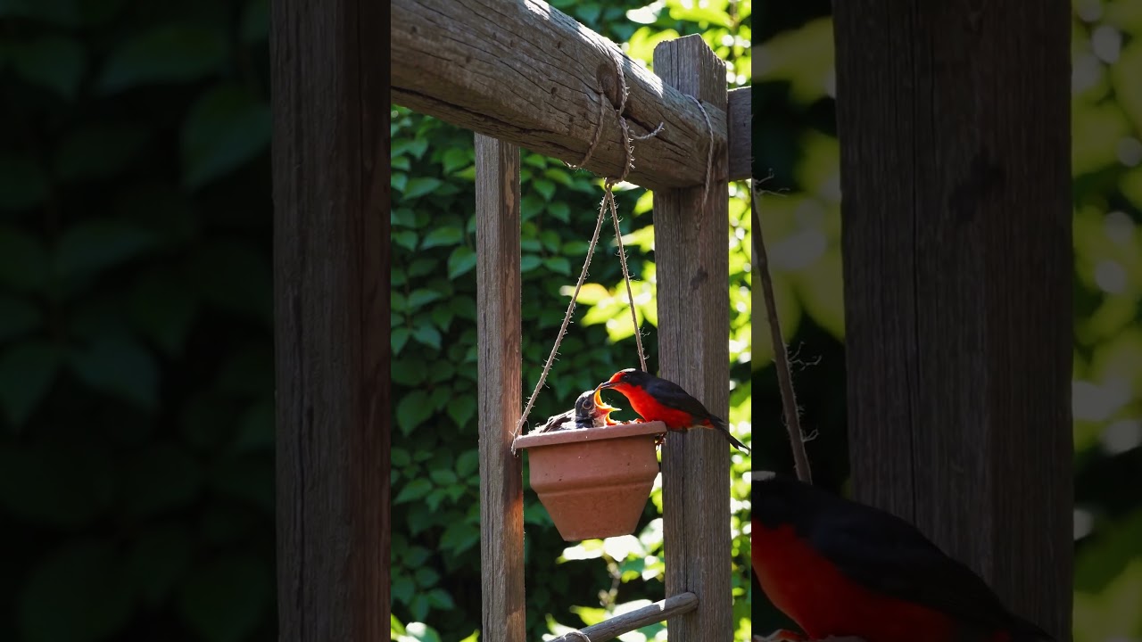 🐦❤️ Beautiful Mother Bird with Her Baby Birds | Tender Nature Moment | RDFX AI Render