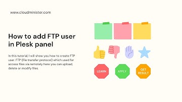How to add FTP user in Plesk panel - Plesk Tutorials