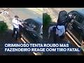 Assaltante é baleado ao tentar roubar caminhonete