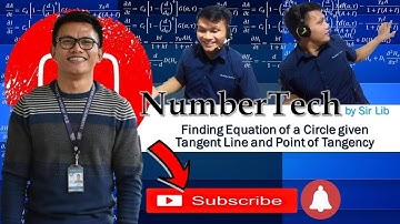 Finding Equation of a Circle Given a Tangent Line and a Point of Tangency