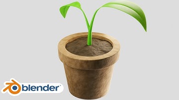 How to Create a Potted Plant in Blender 🪴 (Tutorial)