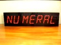 Digital clock of the Roman numerals