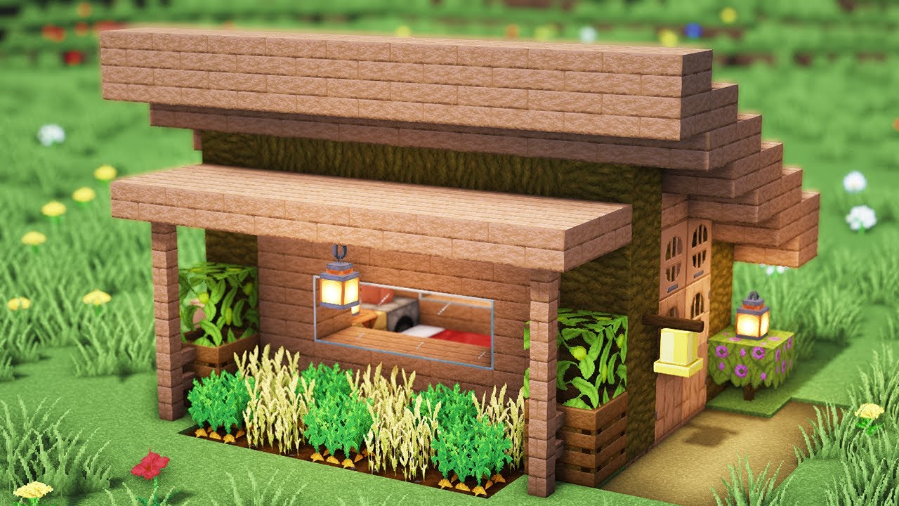 Minecraft: How to build a Jungle Survival House Nice - YouTube
