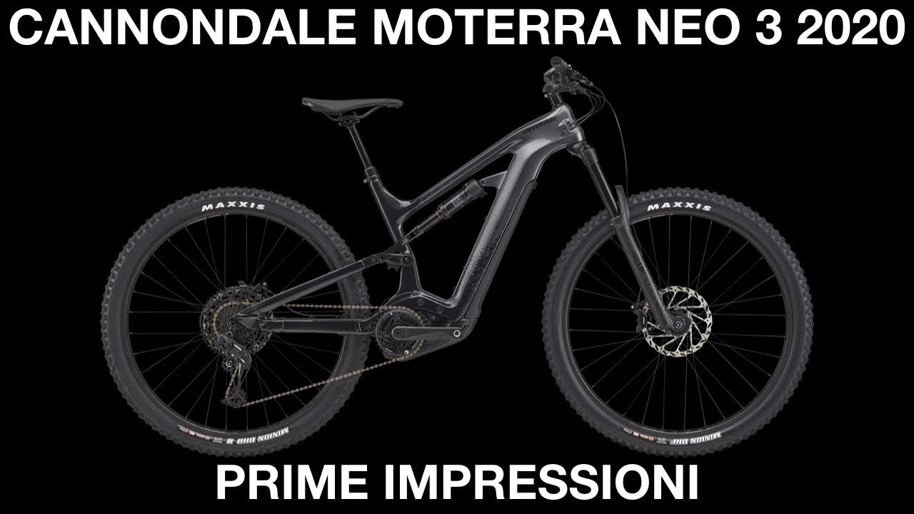 LA PRIMA E-BIKE CANNONDALE IN CARBONIO: MOTERRA 3 2020 - YouTube