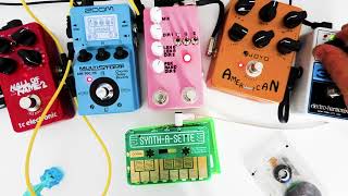 MicroKits Synth-A-Sette Analog Synth Demo - part 2. This time some more guitar pedals. - ambient
