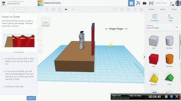 TinkerCAD "Basic Module 2": Camera Controls
