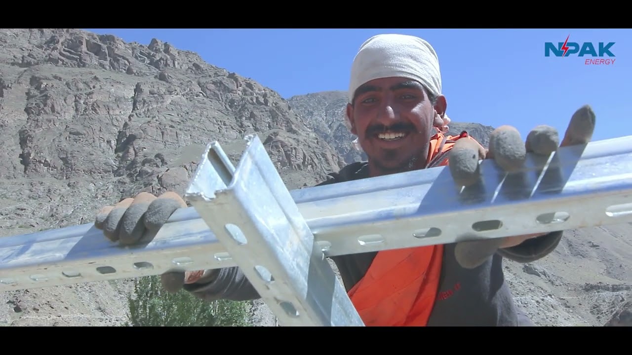 1MW Solar Power Plant in Duiker Hunza | Construction Timelapse | NPAK Renewable Energy Project 