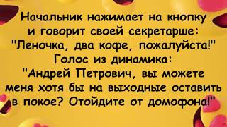 &quot;Леночка, два кофе, пожалуйста!&quot; Анекдот про шефа и секретаршу. Анекдот дня, Юмор, Анекдоты