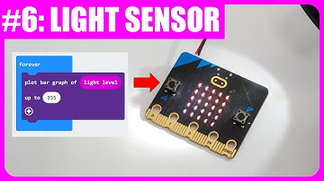 How to use micro:bit light sensor | Tutorial #6