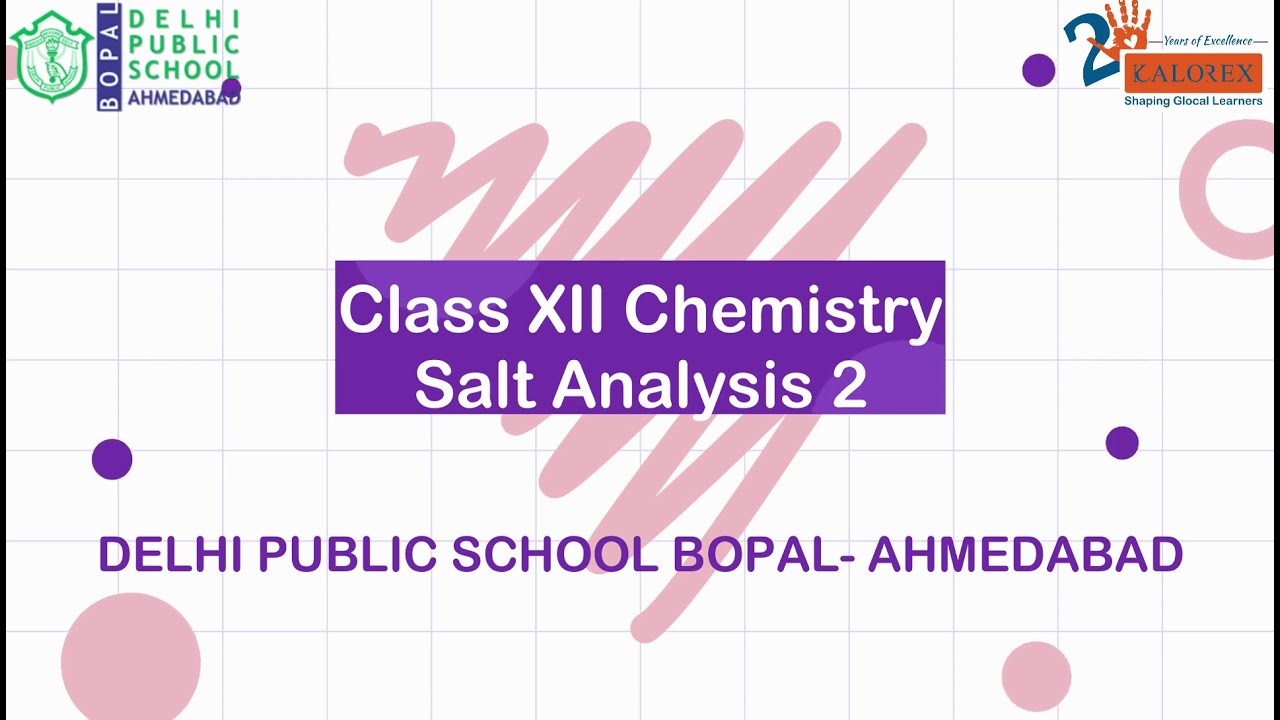 Class XII Chemistry Practical Salt Analysis 2 YouTube