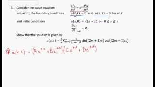 CM3900 Wave Equation Part 2 (Using BCs)