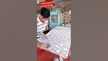 hand block print 🐾 jal design #shorts #shortvideo
