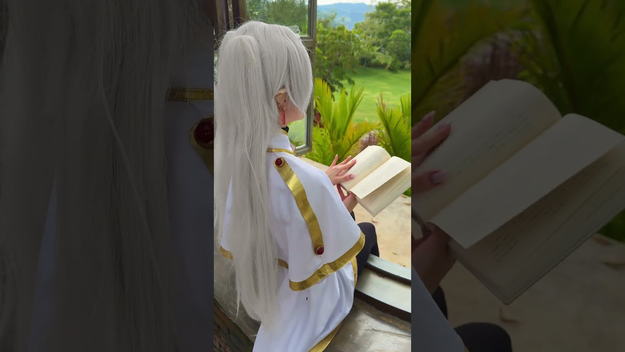 Frieren like to reading #cosplay #frieren #frierenbeyondjourneysend