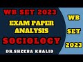 WB SET 2023 Exam Paper Analysis Sociology |