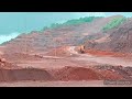 Amazing view of  iron ore mines in rainy season, Wonderful Views of iron ore mines, Iron ore mining