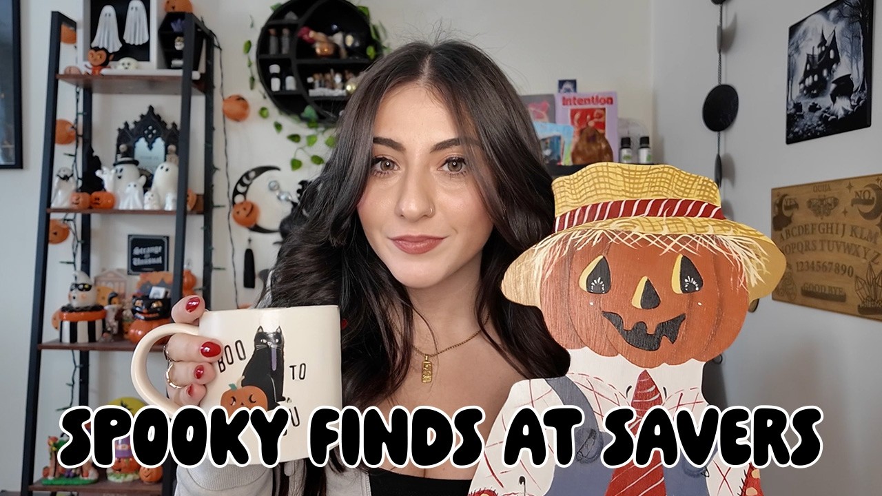 Покупка украшений к Хэллоуину в магазине Savers 🎃