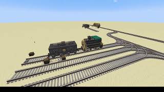 Minecraft Create Steam N Rails Shunting Yard