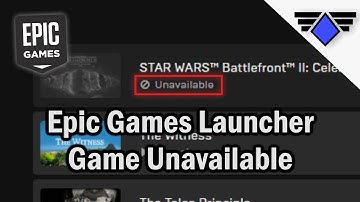 How to fix - Game Unavailable in the Epic Games Launcher (Battlefront II) | Tutorial