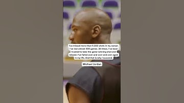 Michael Jordan: "I’ve Failed Over and Over Again, and That Is Why I Succeed"