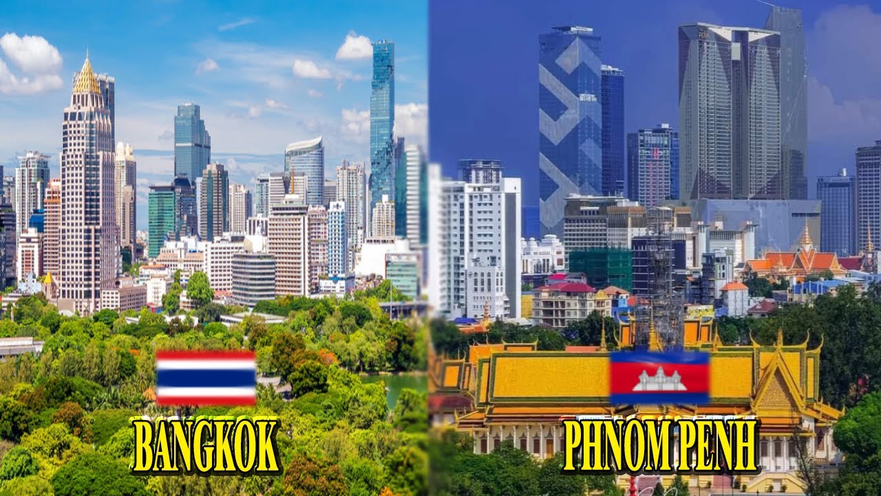 Similar Views of PHNOM PENH🇰🇭 and BANGKOK🇹🇭 with the Building