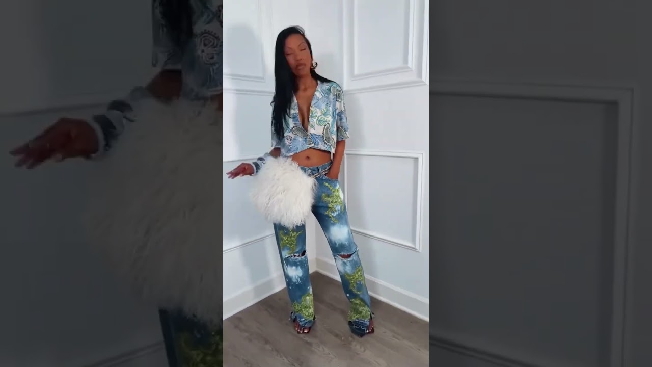 Next-Level Denim: Custom Beaded Statement Jeans 🔥 | iAMMI