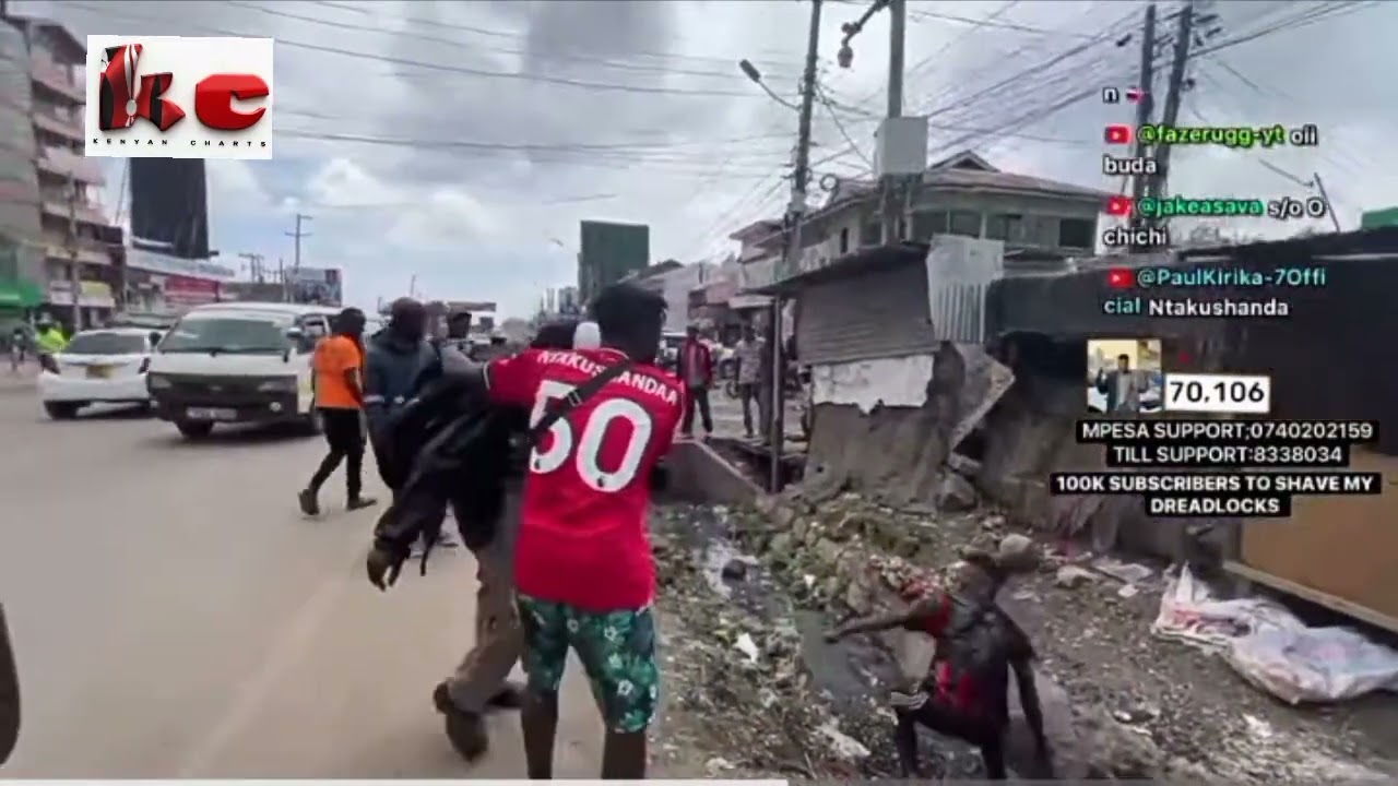 Vindee Official attacked In Rongai while streaming, His security Ochichi steps up {Irl stream Rongai
