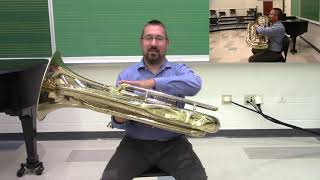 Brass Techniques and Pedagogy--Tuba set up