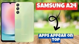 Samsung Galaxy A24 Apps Appear on top || How to set app appearance settings || Apps settings screenshot 2