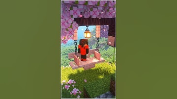 Minecraft Cherry Swing Design! 🌸 #minecraft