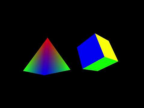 3D Rotation — Two Colored 3D Shapes - Direct3D 11