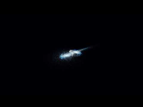 Binary Galaxy Collision | 300,000 N-Body Simulation | 4K 120FPS