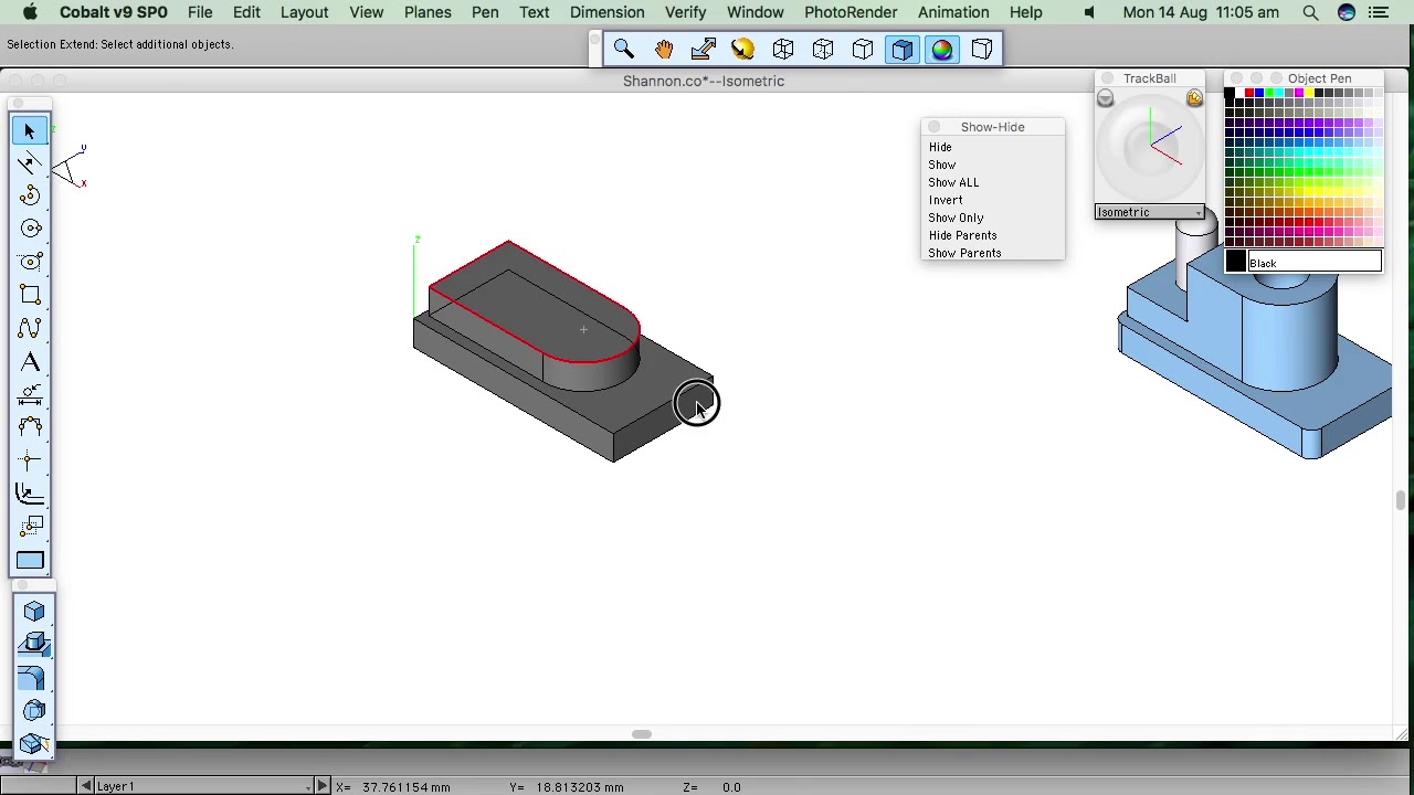 AshlarVellum Cobalt & Xenon Model a Simple Bracket YouTube