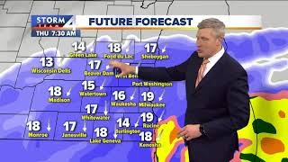 Mild, patchy fog Wednesday morning