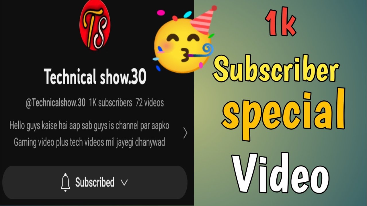 1k subscriber special video thank you guys for complete my 1k ...