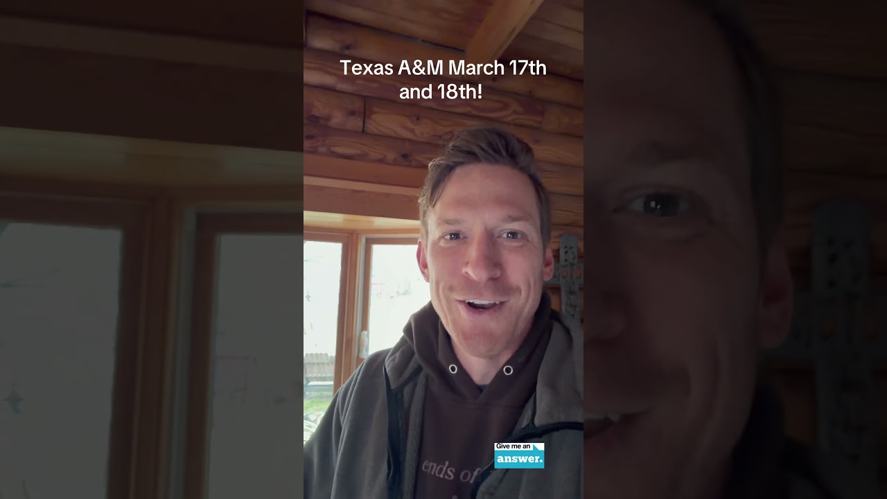 Stuart & Cliffe Knechtle | Join Us At Texas A&M, March 17 and 18 | Give Me an Answer