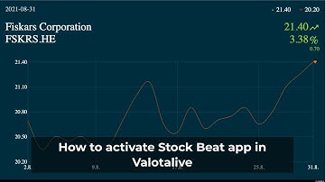 How to Activate Stock Beat App in Valotalive